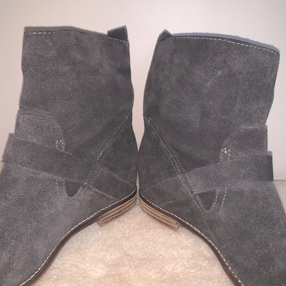 Dolce Vita Prestley Wedge Boots Suede Leather 9.5 - Picture 8 of 11